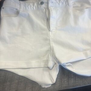 Fashion Nova White Jean Shorts for Women